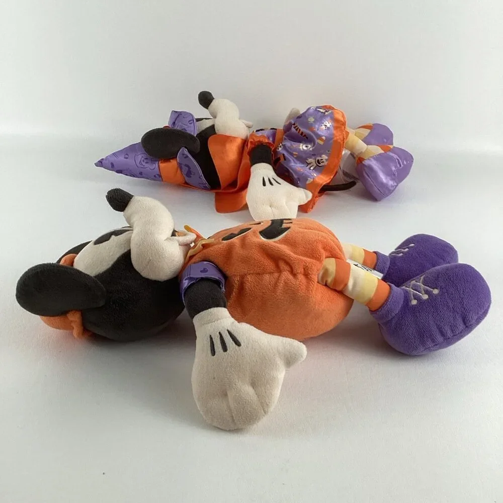 Disney Mickey Minnie Halloween Costume 15" Plush Stuffed Toy Pumpkin Witch 2020 - Picture 5 of 8